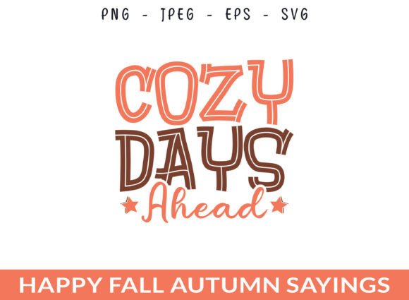 Cozy Days Happy Fall Pumpkin Leaf SVG
