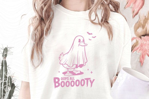 Halloween Duck Funny Hand-Drawn SVG Oops