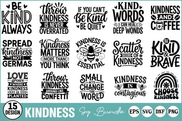 KINDNESS FREE SVG BUNDLE