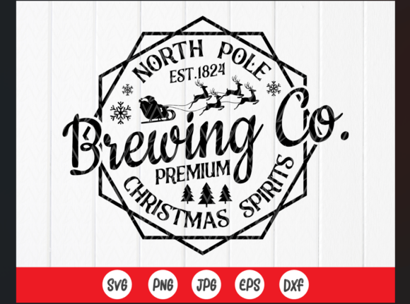 North Pole Brewing Co Svg, Christmas Svg