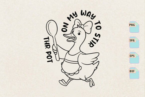 On My Way to Stir the Pot Svg Design