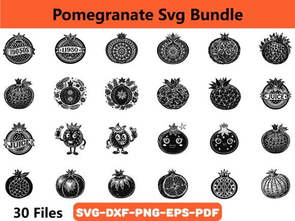 Pomegranate SVG Bundle