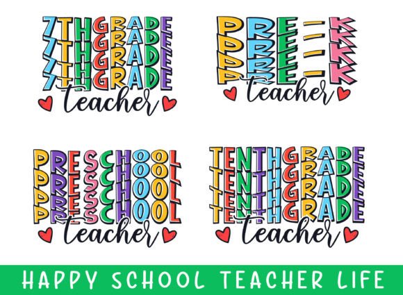 Teacher Life Kindergarten School Day SVG